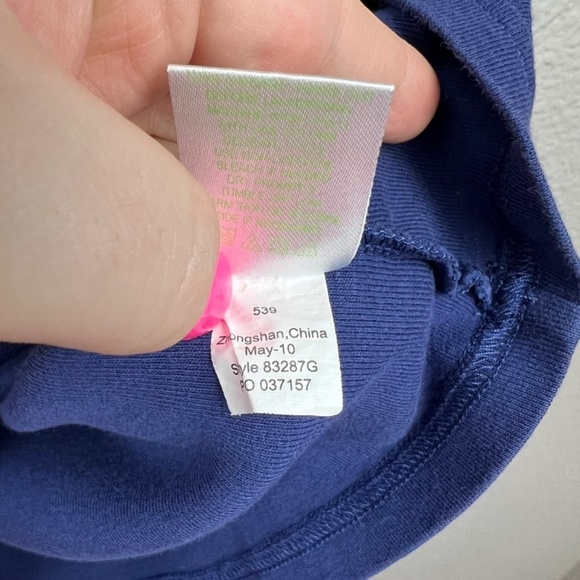 Lilly Pulitzer Girl's Koi Fish Embroidered Dress in Navy Sz S - Picture 4 of 5